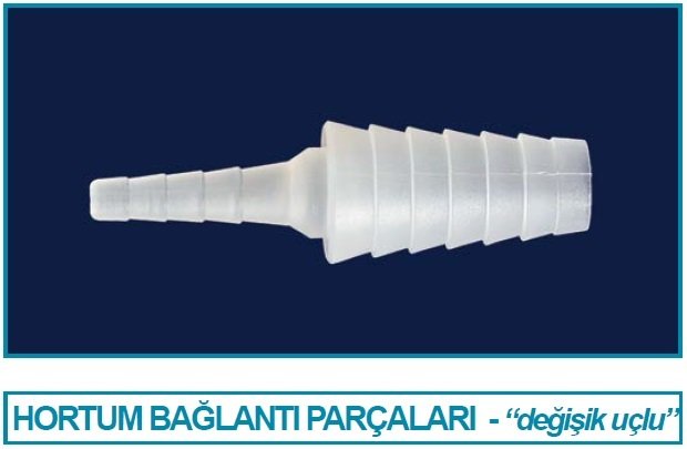 İSOLAB 052.21.006 hortum bağlantı parçası - daralan uç - 6 ile 10 mm (1 adet)