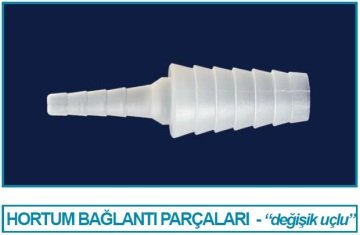 İSOLAB 052.21.006 hortum bağlantı parçası - daralan uç - 6 ile 10 mm (1 adet)