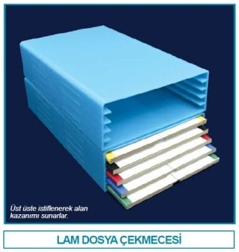 İSOLAB 076.01.003 lam dosya kutusu (1 adet)