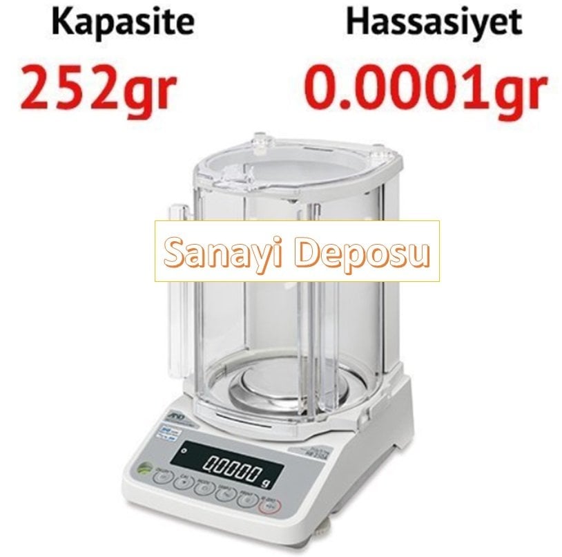 AHR-AZ Hassas Analitik Terazi - Hassasiyet: 0.0001 gr. Max: 252 gr.