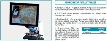 İSOLAB 613.41.001 mikroskop akıllı tablet - 1 adet