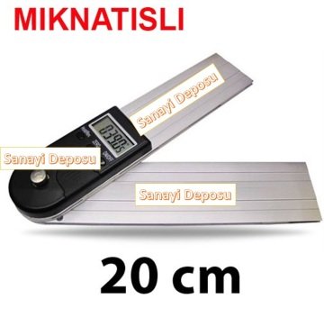 20 cm'lik Dijital Mıknatıslı Açı Ölçer (5414-200)