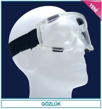 İSOLAB 080.40.007 koruyucu gözlük - maske tipi (1 adet)