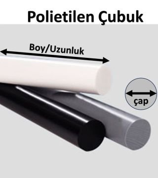 250 mm Polietilen Çubuk PE 300