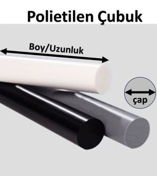 240 mm Polietilen Çubuk PE 300