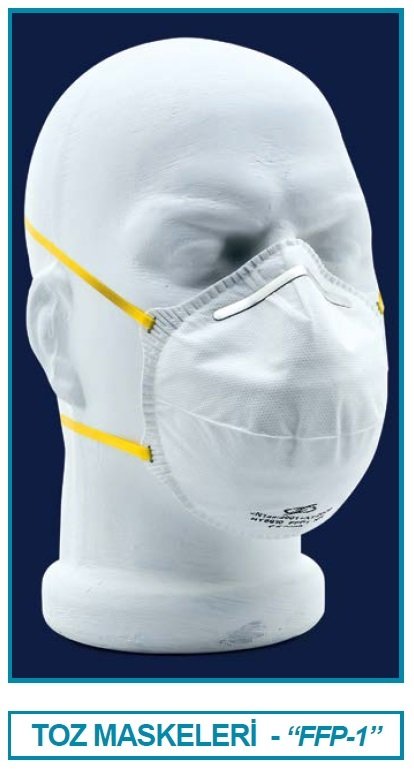 İSOLAB 080.41.001 maske - toz koruma - FFP1 (10 adet)