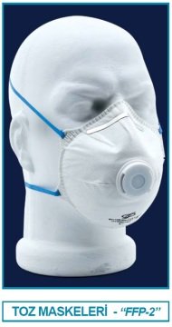 İSOLAB 080.41.002 maske - toz koruma - FFP2 (10 adet)