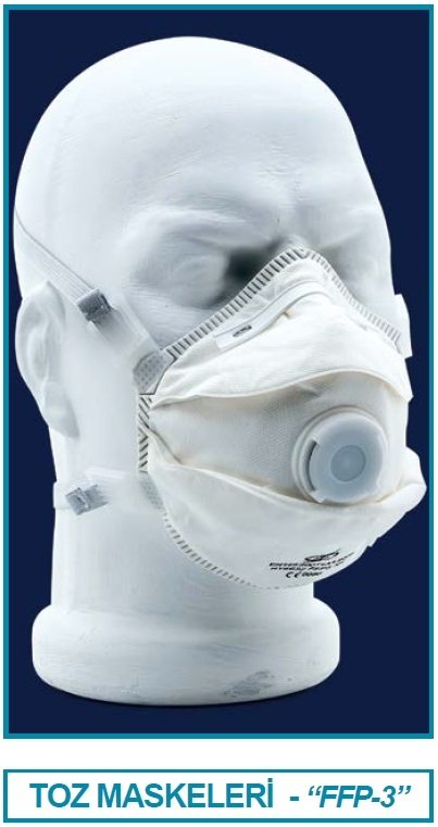 İSOLAB 080.41.003 maske - toz koruma - FFP3 (10 adet)