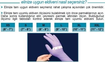 İSOLAB 080.21.007 eldiven - nitril - kimyasal koruma - small (1 çift)