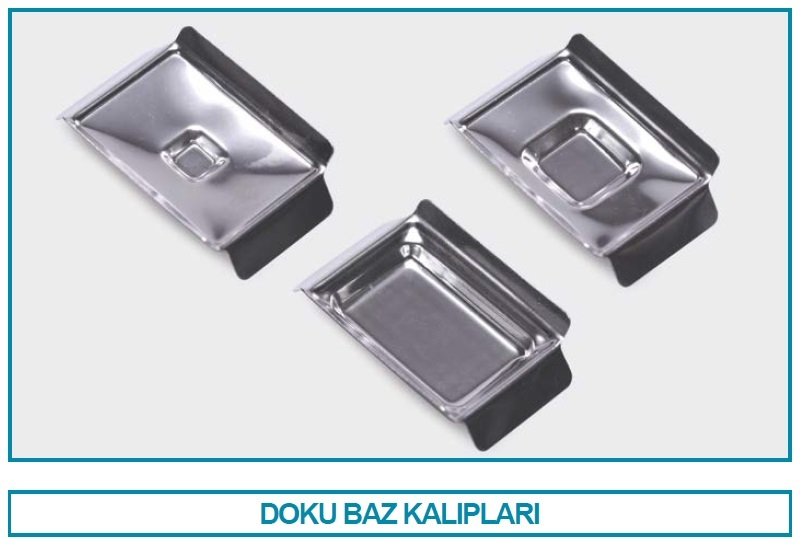 İSOLAB 074.07.001 doku baz kalıpları - biopsi&histoloji (5 adet)