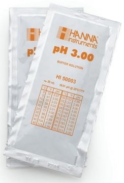 HANNA HI50003-02 pH 3,00 - 25oC Teknik Kalibrasyon Tampon Torbaları, (25 x 20mL)