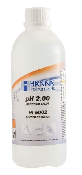 HANNA HI5002 pH 2,00 - 25oC Teknik Kalibrasyon Tamponu, 500 mL