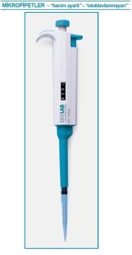 İSOLAB 011.06.200 otomatik pipet - ISOLAB - tek kanal - 20-200 ul (1 adet)