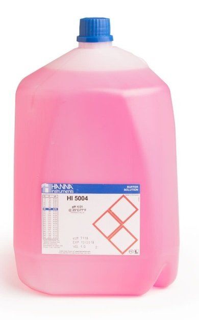 HANNA HI5004-R08 pH 4,01 - 25oC Kırmızı Teknik Kalibrasyon Tamponu, (2) 1 Gal. (3,78L)