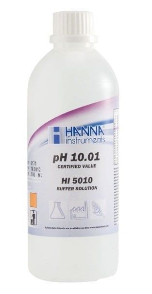 HANNA HI5010 pH 10.01 - 25oC Teknik Kalibrasyon Tamponu, 500 mL