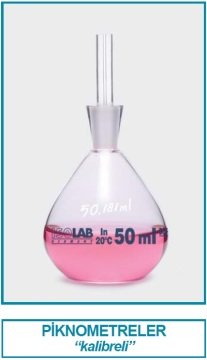 İSOLAB 023.02.005 piknometre - kalibreli - 5 ml (1 adet)