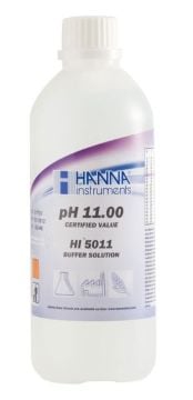 HANNA HI5011 pH 11.00 - 25oC Teknik Kalibrasyon Tamponu, 500 mL