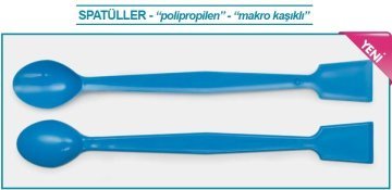 İSOLAB 047.33.150 spatül - P.P - 35 derece eğimli düz uçlu - 150 mm - steril (1 adet)
