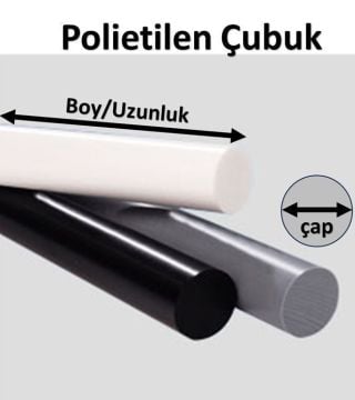 25 mm Polietilen Çubuk PE 300