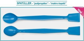 İSOLAB 047.33.210 spatül - P.P - 35 derece eğimli düz uçlu - 210 mm - steril (1 adet)