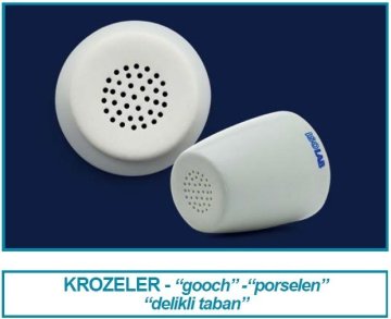 İSOLAB 043.08.015 kroze - gooch - porselen - 15 ml - çap 29 mm - yükseklik 33 mm (6 adet)