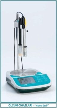 İSOLAB 616.12.001 ölçüm cihazı - masa tipi - karıştırıcılı - pH/ORP/Sıcaklık/Kon./TDS/Tuz/DO/O2 (1 adet)