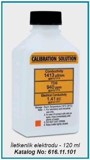 İSOLAB 616.11.101 iletkenlik çözeltisi - 120 ml (1 adet)