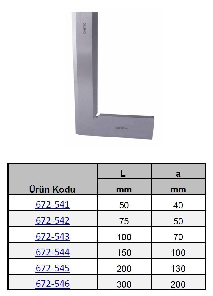 Kıl Gönye 50x40mm