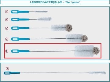 İSOLAB 071.02.002 fırça - büyük şişeler için (1 adet)