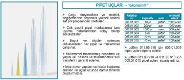İSOLAB 005.01.003 pipet ucu - mavi - 1000 ul (500 adet)