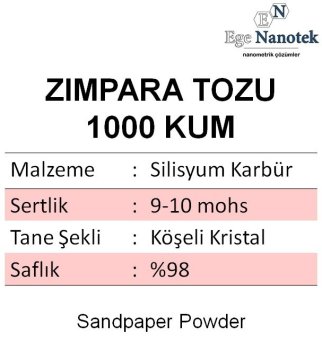 1000 Kum Zımpara Tozu Silisyum Karbür P1000