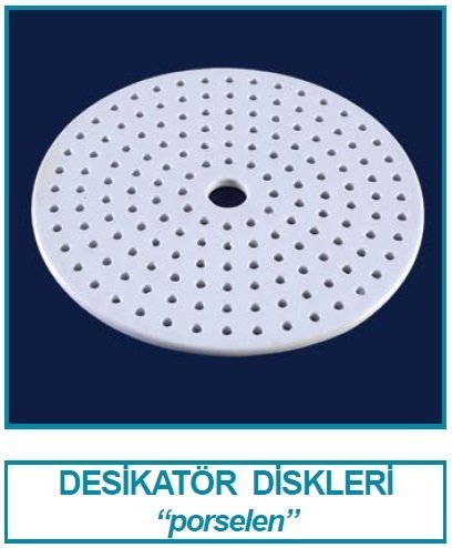 İSOLAB 039.05.250 desikatör diski - porselen - 250 mm (1 adet)