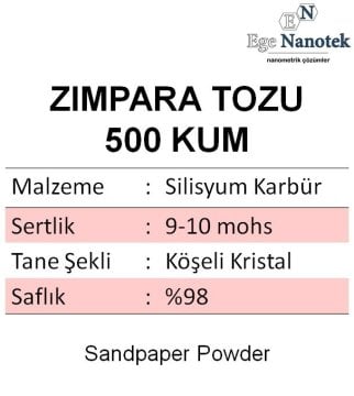 500 Kum Zımpara Tozu Silisyum Karbür P500