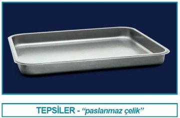 İSOLAB 062.42.915 tepsi - paslanmaz çelik - 450 x 600 x 50 mm - 13 l (1 adet)