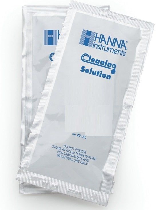 HANNA HI700643P Yoğurt Tortuları için Temizleme Solüsyonu (Gıda Endüstrisi), (25) 20 mL'lik poşetler