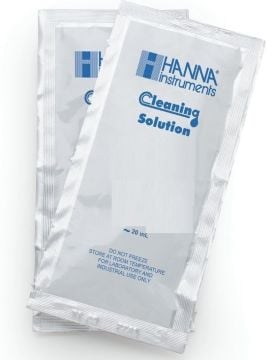 HANNA HI700643P Yoğurt Tortuları için Temizleme Solüsyonu (Gıda Endüstrisi), (25) 20 mL'lik poşetler