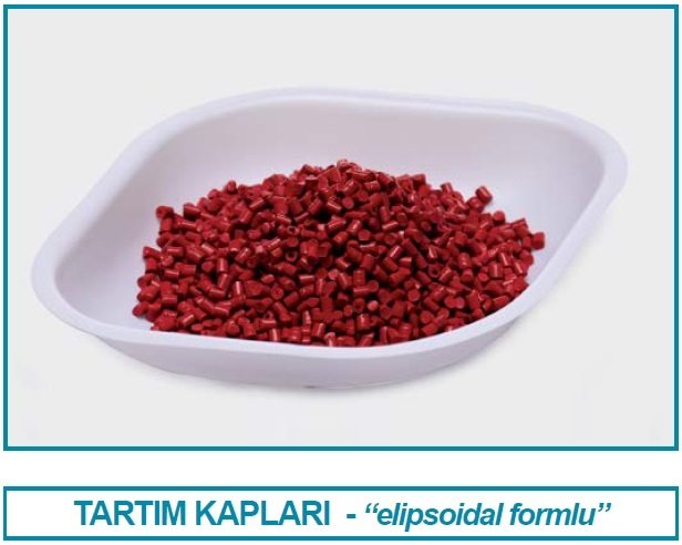 İSOLAB 037.05.030 tartım kabı - P.S - elips form - beyaz - 30 ml (100 adet)