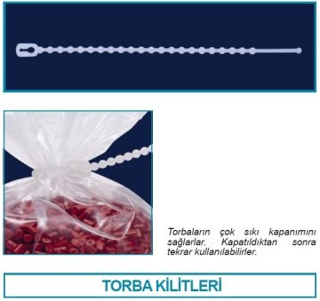İSOLAB 039.34.105 torba kilidi - 105 x 2.5 mm (100 adet)