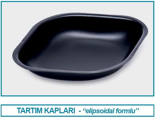 İSOLAB 037.06.005 tartım kabı - P.S - elips form - siyah - 5 ml (100 adet)