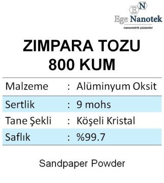 800 Kum Zımpara Tozu Alüminyum Oksit Alümina P800