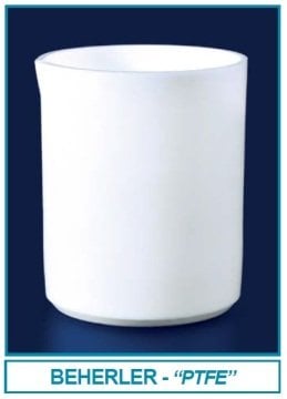 İSOLAB 025.03.250 beher - kısa form - PTFE - 250 ml (1 adet)