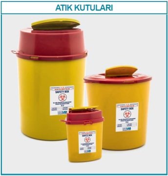 İSOLAB 062.80.901 atık kutusu - 1.3 lt (1 adet)