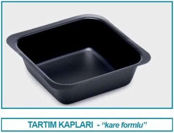 İSOLAB 037.11.250 tartım kabı - P.S - kare form - siyah - 250 ml (100 adet)