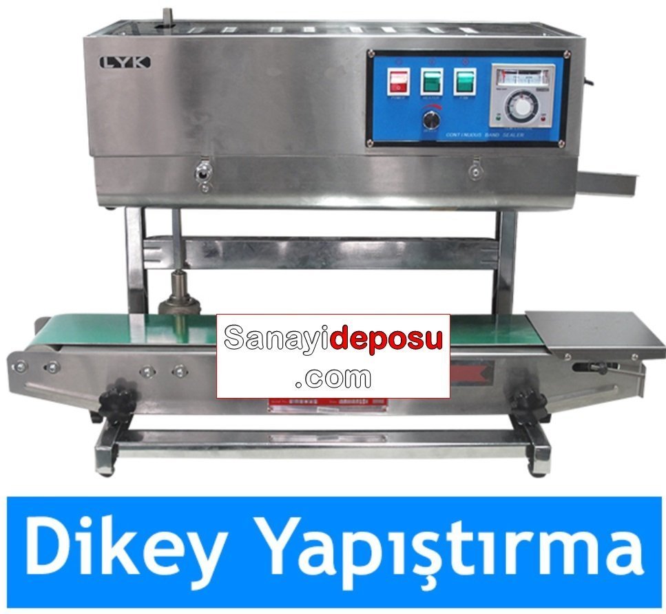 CBS-900V DİKEY Yürüyen Bantlı Otomatik Folyo ve Naylon Yapıştırma Makinası