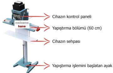 Dikey F-600 Ayaklı Yapıştırma Makinası
