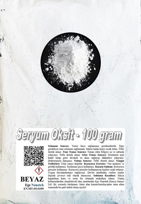 Araba Camı Parlatma Tozu Beyaz Seryum Oksit - 100 GRAM