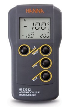 HANNA HI93532 Taşınabilir Çift Girişli K Tipi Termokupl Termometresi