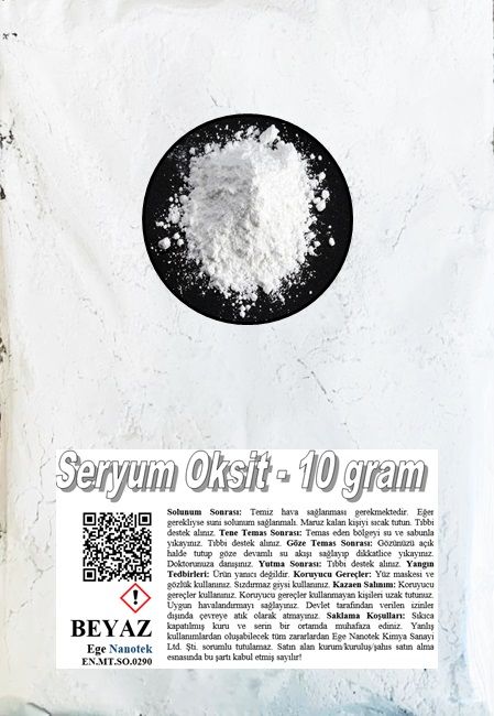 Oto Camı Parlatma Tozu Beyaz Seryum Oksit - 10 GRAM