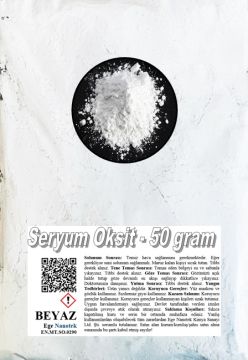Oto Camı Parlatma Tozu Beyaz Seryum Oksit - 50 GRAM