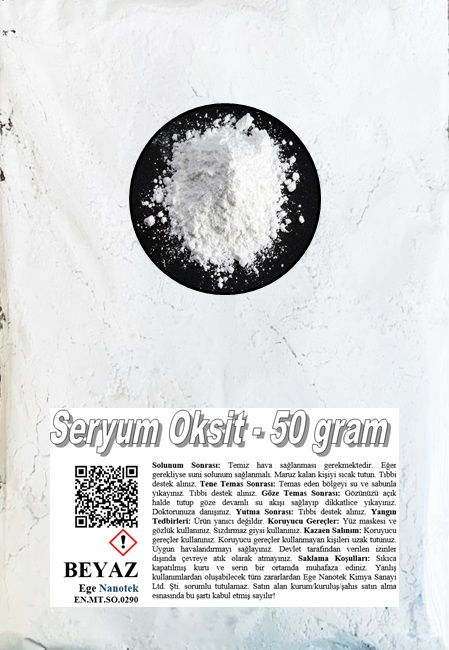 Araç Camı Parlatma Tozu Beyaz Seryum Oksit - 50 GRAM